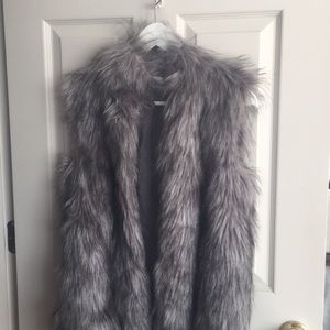 Faux fur vest!